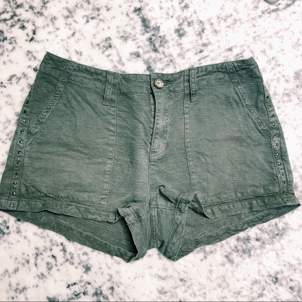 Joie Olive Green Painter Shorts